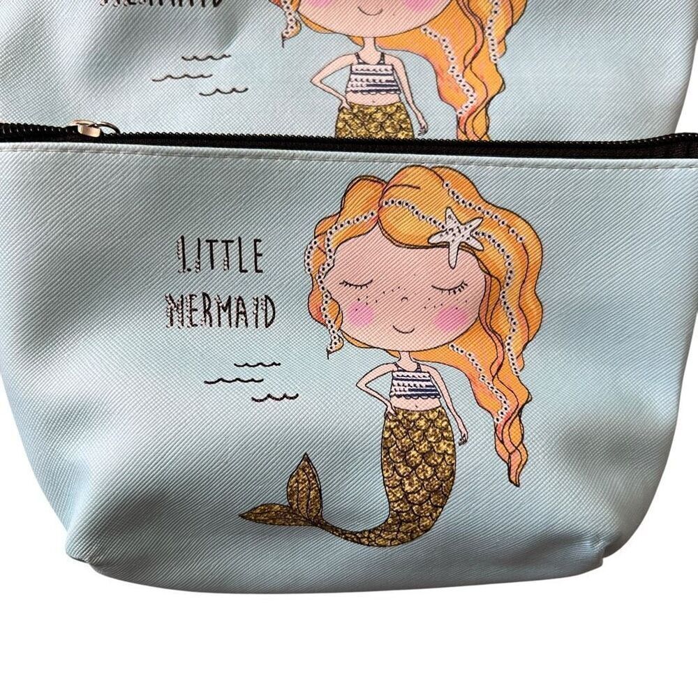 NWT Set of Three Mermaid Makeup Bags